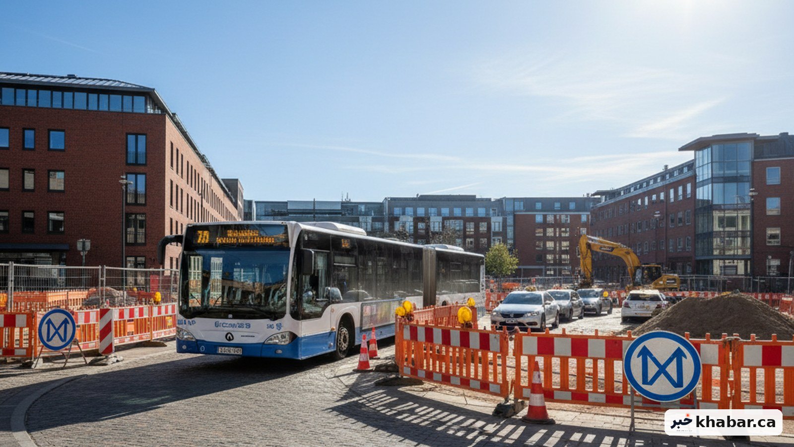تغییر مسیر خطوط ۱۲، ۲۶ و ۳۶۰ YRT به دلیل ساخت و ساز در بلوار اجلی — تصویر طراحیشده